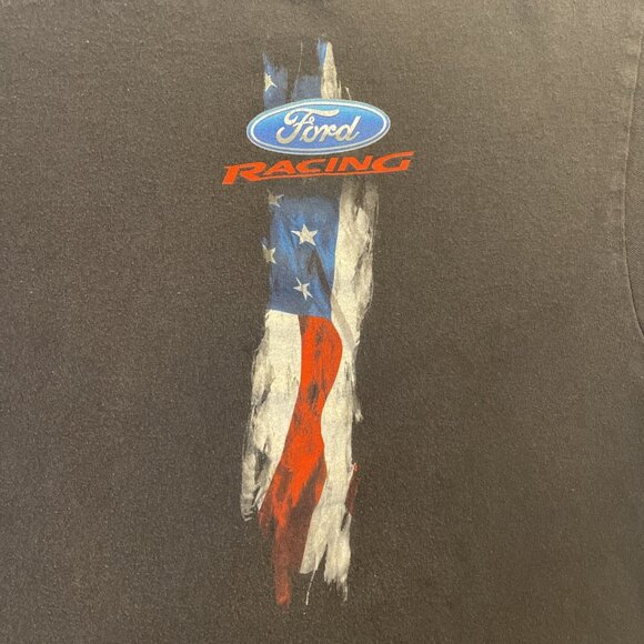 2XL Black Delta Pro Weight Ford Racing T-Shirt Graphic On Back - Picture 2 of 8